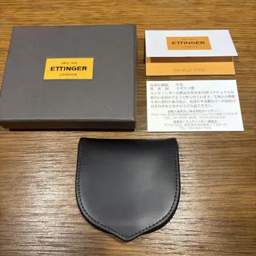 ETTINGER 네이비 코인 케이스 미사용품