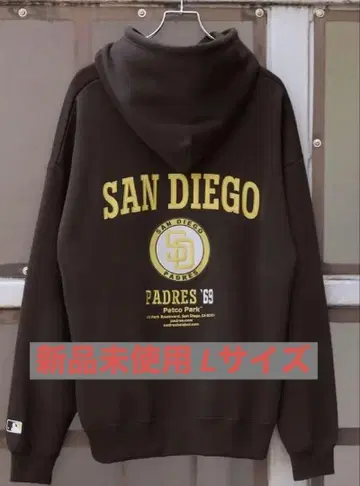 MLB/샌디에이고 파드레스 빅 실루엣 속기모 풀오버 후드티