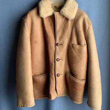 Schott 가죽 무스탕 코트 사이즈 38 USA제 90년대 초기