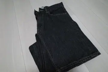스트레이트 데님 다크 블루
