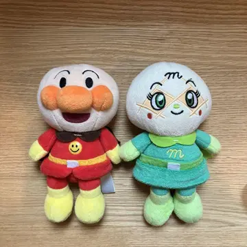 호빵맨 멜론빵나 봉제 인형 2세트