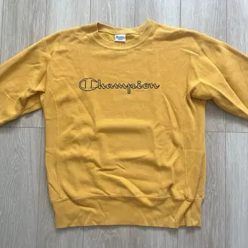 챔피온 리버스 위브 옐로우 컬러 트레이닝복 남성용 M 사이즈