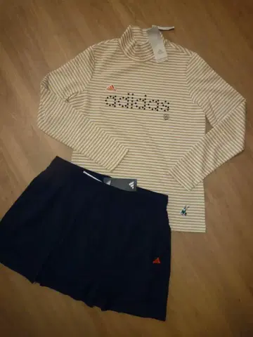 [새상품 L] adidas 아디다스 골프 긴팔 셔츠 & 스커트 셋업