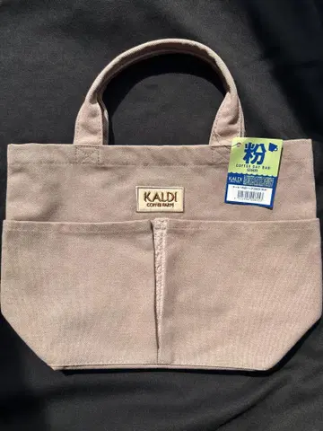 KALDI 베이지 토트백 캔버스