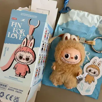 POPMART 팝마트 미니 Labubu 봉제 인형 키링 S