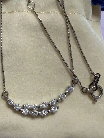 플라티나 다이아몬드 목걸이 PT 0.48ct