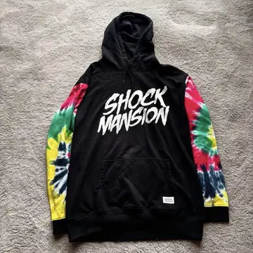 [ USED ] SHOCK MANSION 소매 타이다이 후드티 XL