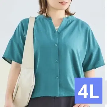 오카다 유리 시마무라 OKY 스키퍼 블라우스 그린 4L