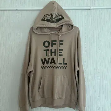 VANS OFF THE WALL 후드티 베이지 루즈핏 L 사이즈