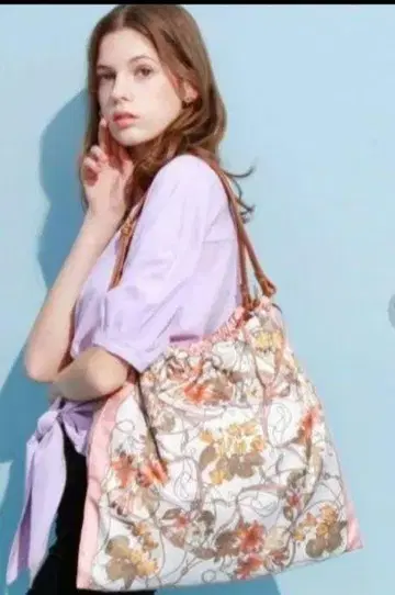 TOPKAPI [일본제] 스카프 패턴 개더 토트백