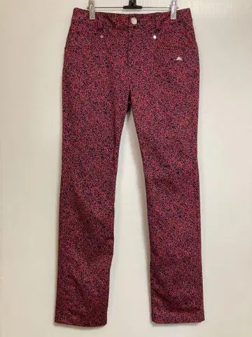 카파 골프 팬츠 스트레치 페이즐리 무늬 파랑 x 핑크 11호 ( L )