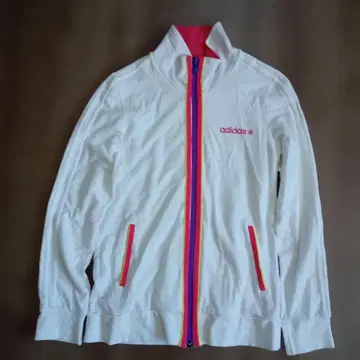 adidas 화이트 집업 자켓