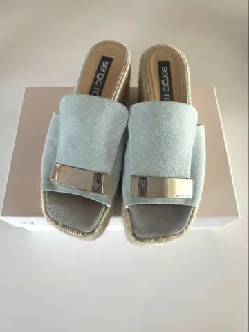 세르지오로시 에스파드리유 통굽 샌들 37