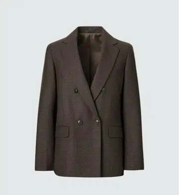 UNIQLO 테일러드 자켓 하운드투스 체크 패턴 M