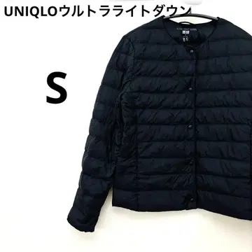 UNIQLO 울트라 라이트 다운 노카라 네이비 S
