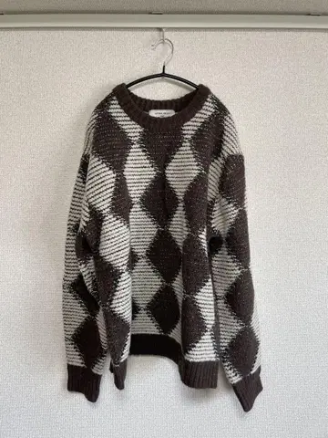 [ AFTER PRAY ] 아가일 니트 한국 y2k