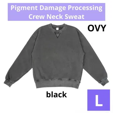OVY Pigment Damage Processing Crew Neck