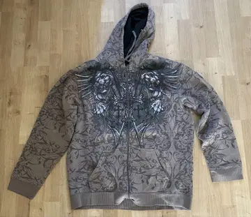 MMA ELITE X-LARGE 풀 지퍼 후디 그레이