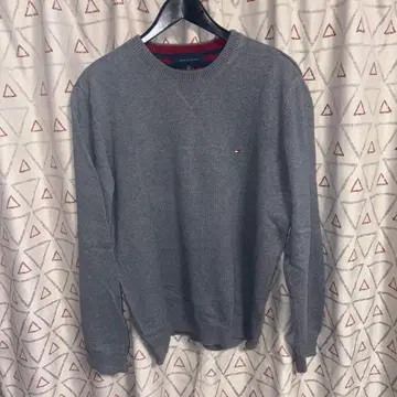 TOMMY HILFIGER 코튼 니트 크루넥 스웨터
