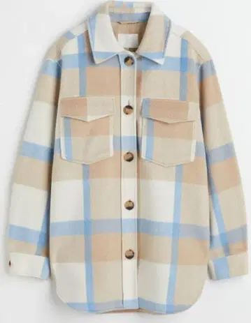 H&M 오버 사이즈 트윌 셔츠 자켓