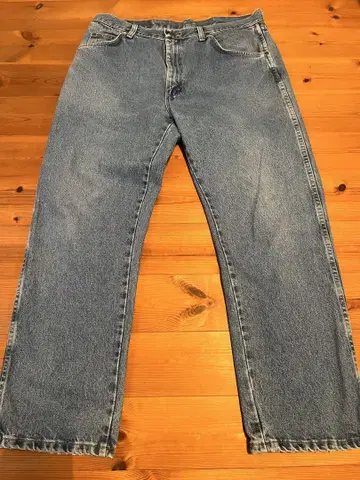 랭글러 Wrangler 데님 W36 L30 아이스 블루 스트레이트 배기