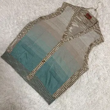 MISSONI 베스트 베이지 에메랄드 그린