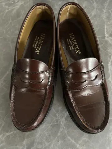 HARUTA 로퍼 다크 브라운 24cm