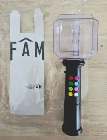 FAM 응원봉 블랙 투명 다색 발광