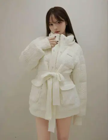 andmary Mary quilting knit shape jacket