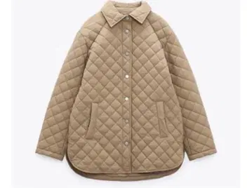 [ 새상품급 ] 베이지 퀼팅 자켓 ZARA 사이즈 M