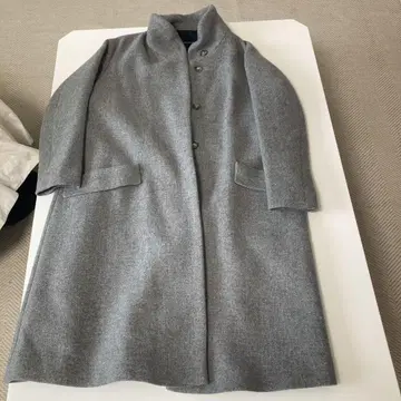 ZARA BASIC 그레이 체스터 코트