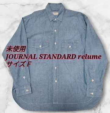 미사용 JOURNAL STANDARD 샴브레이 워크 셔츠 F