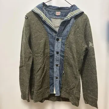 DENIM & DUNGAREE 세일러 카라 데님 자켓 160