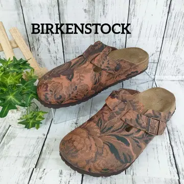 레어 모델 BIRKENSTOCK 보스턴 PVC 꽃무늬 회화 사보 26.5