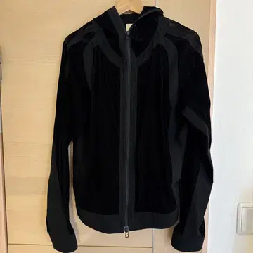 jian ye 24ss mesh hood  black