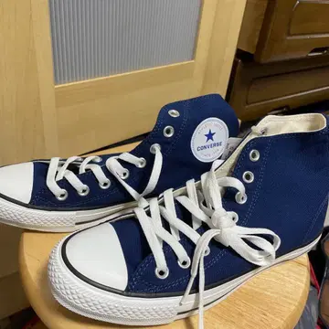 컨버스 하이컷 스니커즈 25.5cm 네이비 넥스타 하이