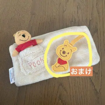 레트로 디즈니랜드 푸우 봉제 인형 포함 펜 케이스 파우치