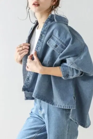 라지엠 와일드 실루엣 데님 자켓