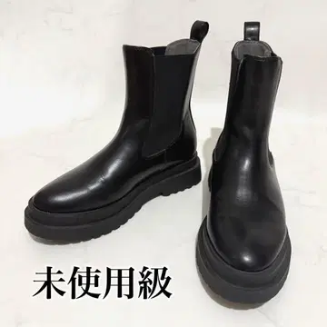 컨디션 최상 로리즈팜 사이드 고어 부츠 통굽 블랙 L 무료배송