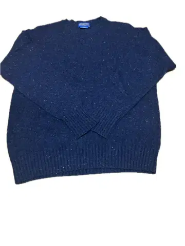 PENDLETON 네이비 슬라브 니트 스웨터