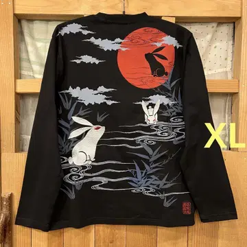 새상품 카라쿠리타마시 토끼 긴팔 T셔츠 (XL)