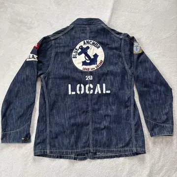 더 리얼 맥코이 데님 커버올 자수 패치 사이즈 38