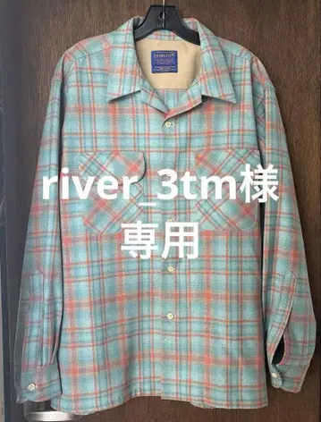 PENDLETON 펜들턴 울 셔츠 L 블루 체크