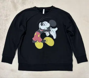 glamb Disney 콜라보 미키 맨투맨 트레이닝복 블랙 L