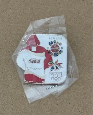 나가노 올림픽 코카콜라 콜라보 핀 배지 자켓