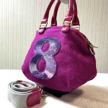 muta x HARRISTWEED 해리스 트위드 8 백 2way 퍼플