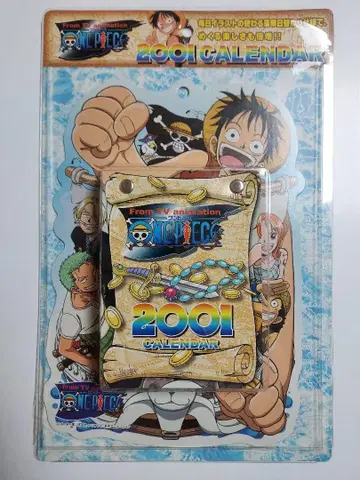 [레어] ONE PIECE 일력 달력 애니메이션 초기 당시품 미사용