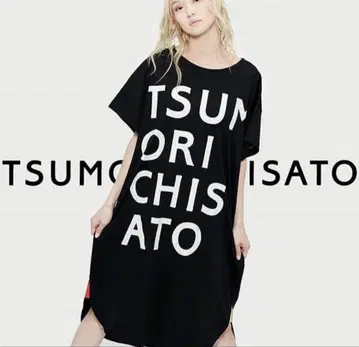 [클리닝 완료] TSUMORI CHISATO 반팔 원피스 블랙