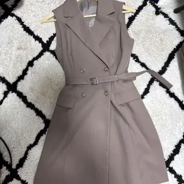 SNIDEL 슬리브리스 자켓 미니 원피스