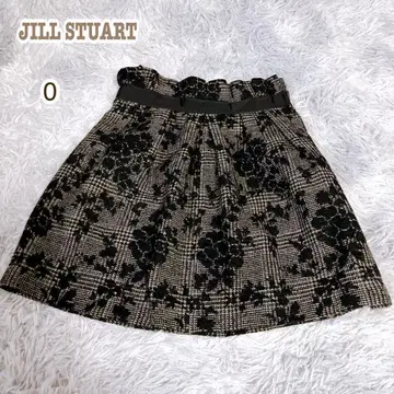 질스튜어트 [ S ] 미니 기장 스커트 허리 리본 디자인 플로키